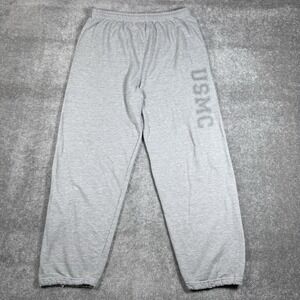 Vintage USMC Marine Sweatpants Men's 31x30 Gray Burnout Distressed Military